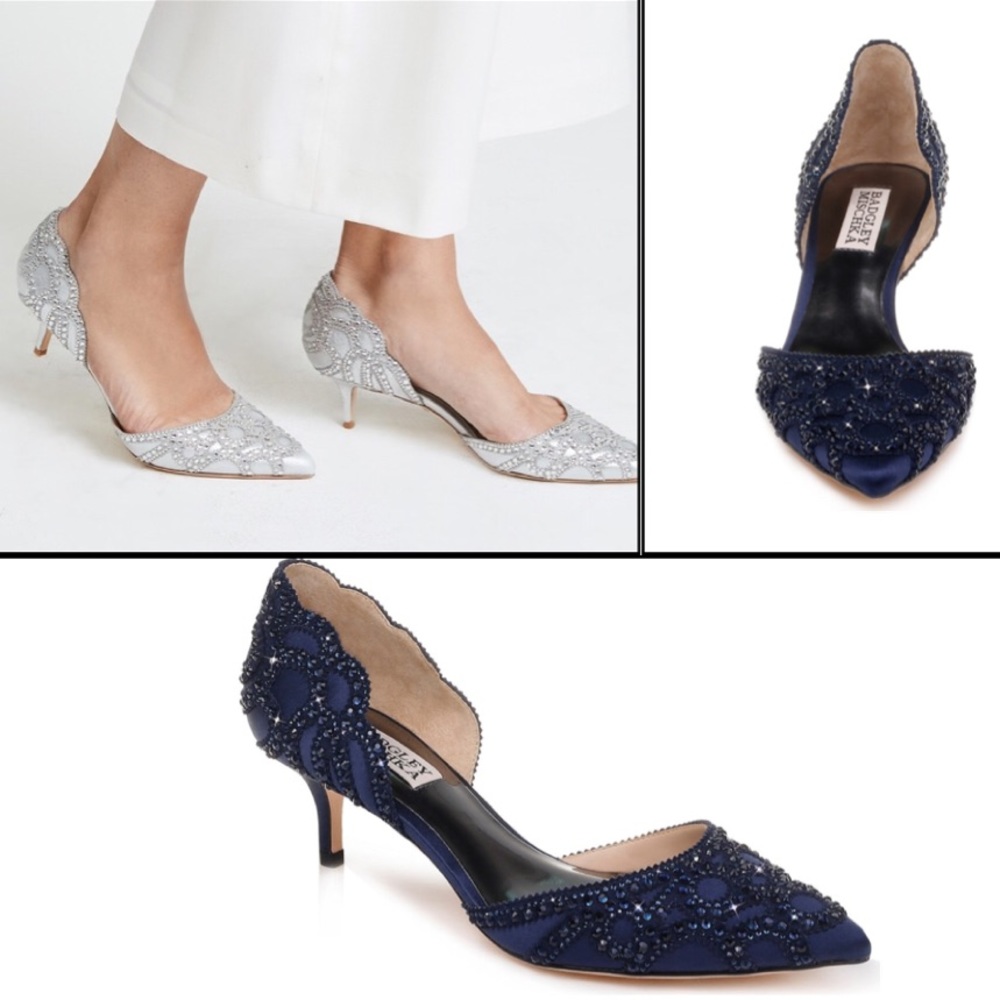 Badgley Mischka 'Ginny' Embellished D'Orsay Pump